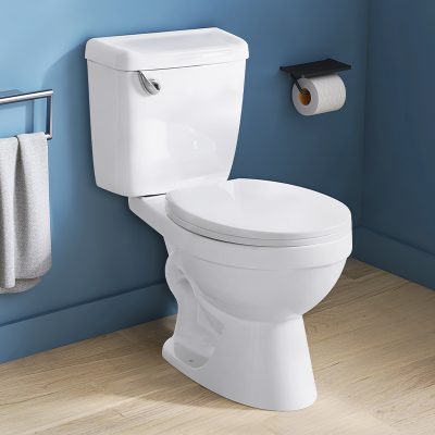 Modern two piece siphon ceramic toilet